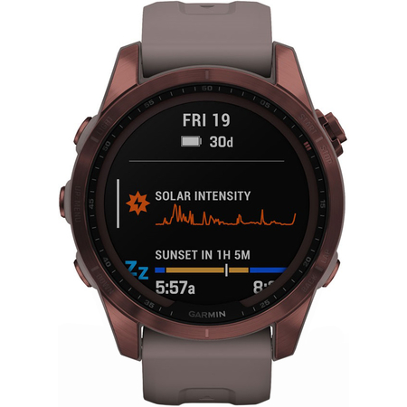 Garmin Fenix 7S Sapphire Solar Dark Bronze, Экран: 42, Цвет: Dark Bronze / Бронзовый, изображение 2