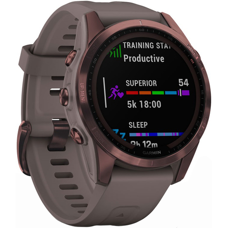 Garmin Fenix 7S Sapphire Solar Dark Bronze, Экран: 42, Цвет: Dark Bronze / Бронзовый, изображение 3