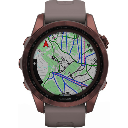 Garmin Fenix 7S Sapphire Solar Dark Bronze, Экран: 42, Цвет: Dark Bronze / Бронзовый, изображение 4