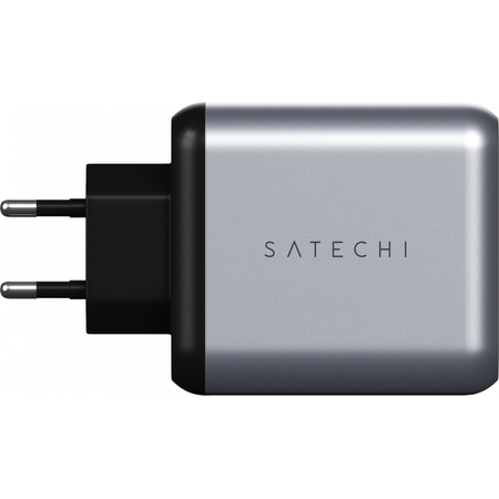 Сетевое зарядное устройство, Satechi, 30W Dual-Port Travel Charger, Grey, изображение 2