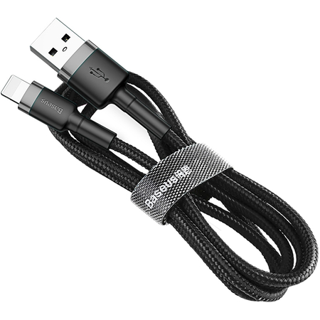 Кабель Baseus, Lightning to USB, 2.4A , Grey, изображение 2