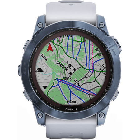 Garmin Fenix 7X Sapphire Solar Mineral Blue, Экран: 51, Цвет: Mineral Blue, изображение 4