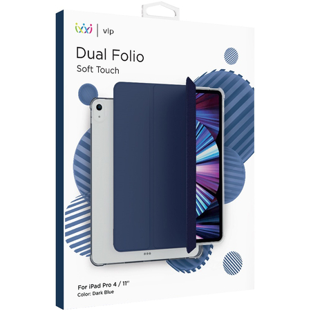 Чехол для iPad Pro 11" VLP Dual Folio Dark Blue, Цвет: Blue / Синий, изображение 6