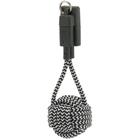 Кабель Native Union, Lightning to USB, KEY Cable, Зебра, изображение 2