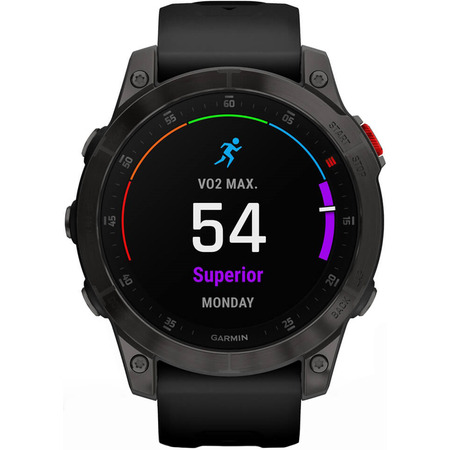 Garmin Epix Gen 2 Sapphire Edition Black Titanium with Black Band, Экран: 47, Цвет: Black / Черный, изображение 5