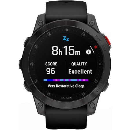 Garmin Epix Gen 2 Sapphire Edition Black Titanium with Black Band, Экран: 47, Цвет: Black / Черный, изображение 6