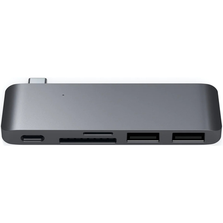 USB-хаб Satechi Type-C USB 3.0 Passthrough Hub Space Gray, изображение 4