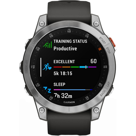 Garmin Epix Gen 2 Standard Edition Slate Steel with Graphite Band, Экран: 47, Цвет: Graphite / Графитовый, изображение 2