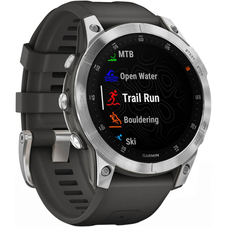 Garmin Epix Gen 2 Standard Edition Slate Steel with Graphite Band, Экран: 47, Цвет: Graphite / Графитовый, изображение 3