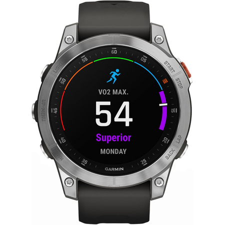 Garmin Epix Gen 2 Standard Edition Slate Steel with Graphite Band, Экран: 47, Цвет: Graphite / Графитовый, изображение 5