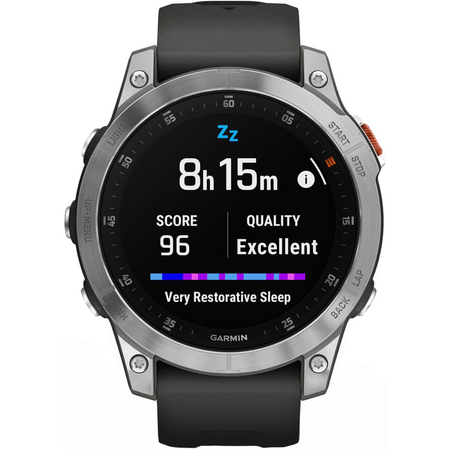 Garmin Epix Gen 2 Standard Edition Slate Steel with Graphite Band, Экран: 47, Цвет: Graphite / Графитовый, изображение 6
