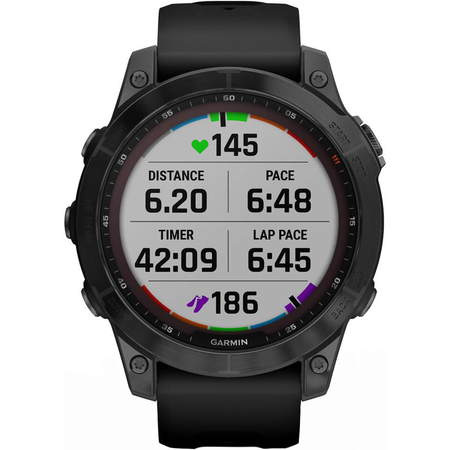 Garmin Fenix 7 Sapphire Solar Carbon Gray, изображение 8