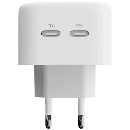 Сетевое зарядное устройство Uzay 35Вт USB-C+USB-C White, изображение 2