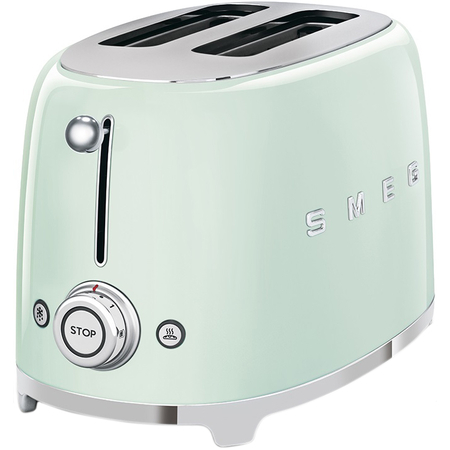 Тостер SMEG TSF01PGEU на 2 ломтика пастельный зеленый, Цвет: Pastel green / Пастельный зеленый