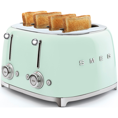 Тостер SMEG TSF03PGEU  на 4 ломтика пастельный зеленый, Цвет: Pastel green / Пастельный зеленый, изображение 2