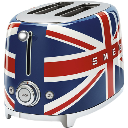 Тостер SMEG TSF01UJEU  на 2 ломтика британский флаг, Цвет: Blue / Синий