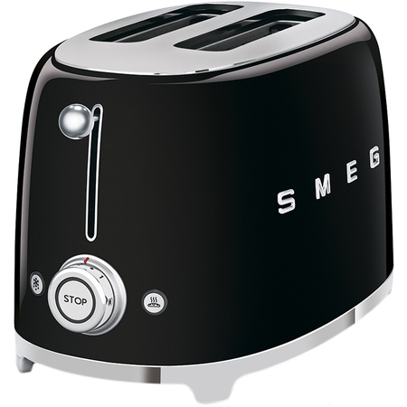 Тостер SMEG TSF01BLEU на 2 ломтика черный, Цвет: Black / Черный