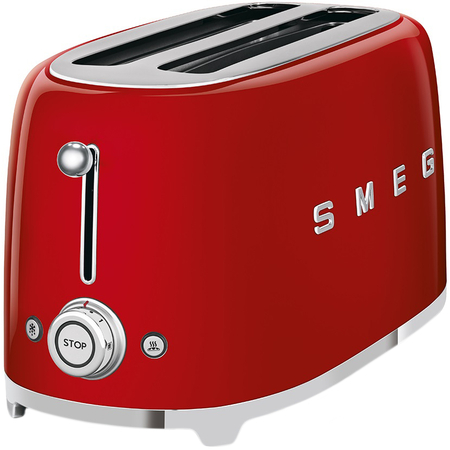 Тостер SMEG TSF02RDEU  на 4 ломтика красный, Цвет: Red / Красный