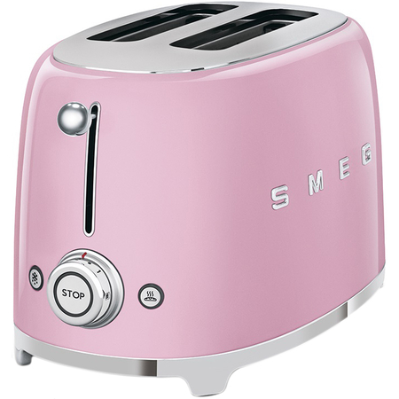 Тостер SMEG TSF01PKEU  на 2 ломтика розовый, Цвет: Pink / Розовый