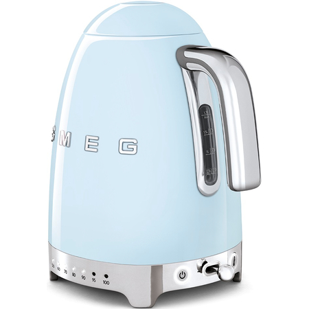 Чайник электрический SMEG KLF04PBEU с регулируемой температурой пастельный голубой, Цвет: Blue / Голубой, изображение 3
