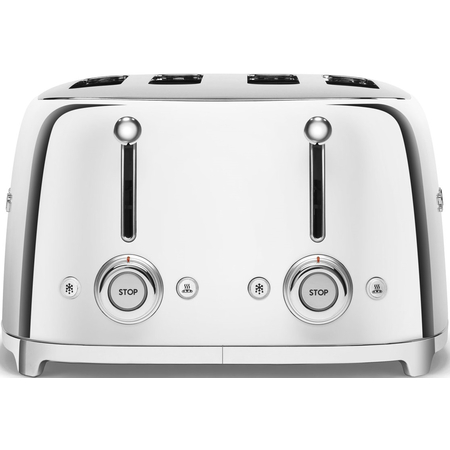 Тостер SMEG TSF03SSEU на 4 ломтика хром, Цвет: Steel / Сталь, изображение 3