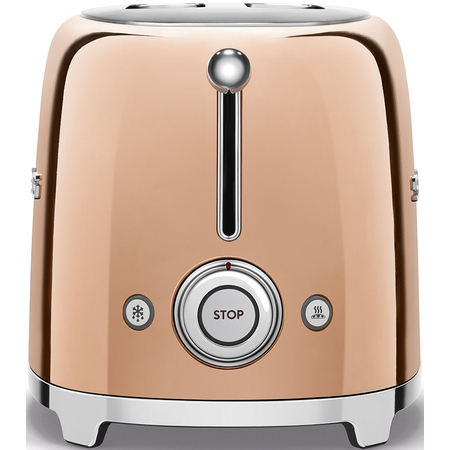 Тостер SMEG TSF01RGEU на 2 ломтика цвет розовое золото, Цвет: Rose Gold / Розовое золото, изображение 3