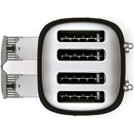 Тостер SMEG TSF03BLEU на 4 ломтика черный, Цвет: Black / Черный, изображение 3