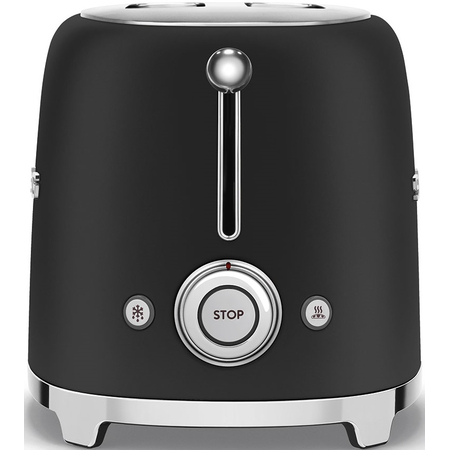 Тостер SMEG TSF01BLMEU  на 2 ломтика матовый черный, Цвет: Black matte / Черный матовый, изображение 4
