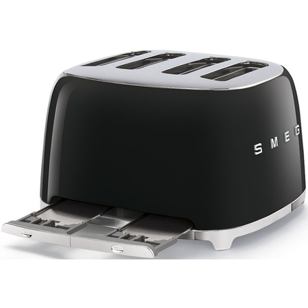 Тостер SMEG TSF03BLEU на 4 ломтика черный, Цвет: Black / Черный, изображение 4