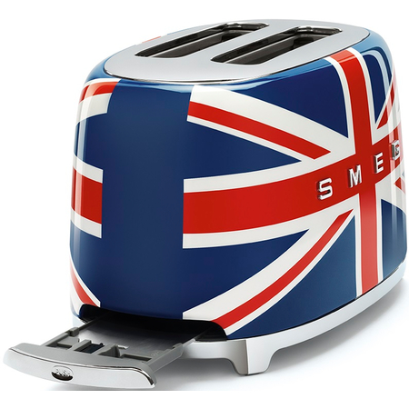 Тостер SMEG TSF01UJEU  на 2 ломтика британский флаг, Цвет: Blue / Синий, изображение 5