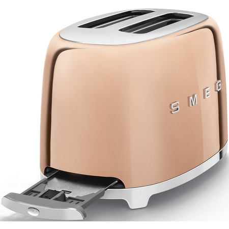 Тостер SMEG TSF01RGEU на 2 ломтика цвет розовое золото, Цвет: Rose Gold / Розовое золото, изображение 5