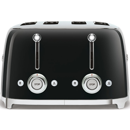 Тостер SMEG TSF03BLEU на 4 ломтика черный, Цвет: Black / Черный, изображение 5