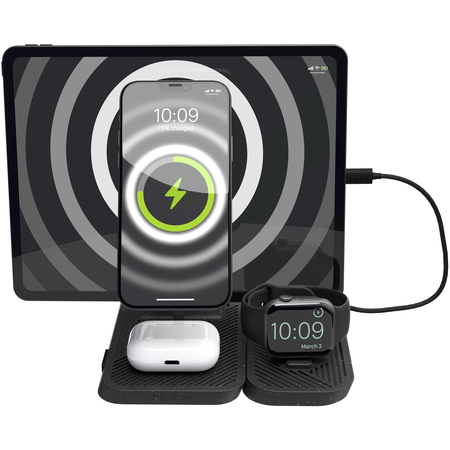 Модульная беспроводная зарядная станция ZENS 4-in-1 Modular Charging Station Black, изображение 4