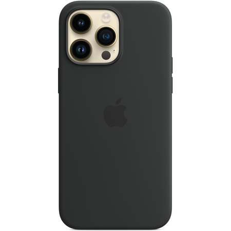 Чехол для iPhone 14 Pro Max Silicone Case Midnight, Цвет: Midnight / Тёмная ночь, изображение 2