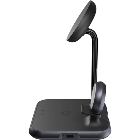 БЗУ ZENS 4-in-1 Magnetic + Watch Wireless Charger Black, изображение 3