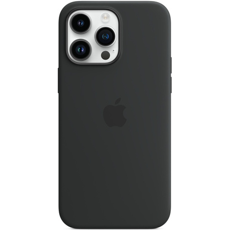 Чехол для iPhone 14 Pro Max Silicone Case Midnight, Цвет: Midnight / Тёмная ночь, изображение 3