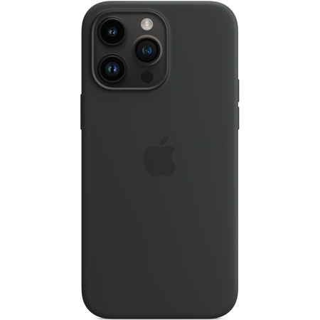 Чехол для iPhone 14 Pro Max Silicone Case Midnight, Цвет: Midnight / Тёмная ночь, изображение 4