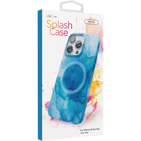 Чехол защитный VLP Splash case с MagSafe для iPhone 14 Pro Max синий, Цвет: Blue / Синий, изображение 4