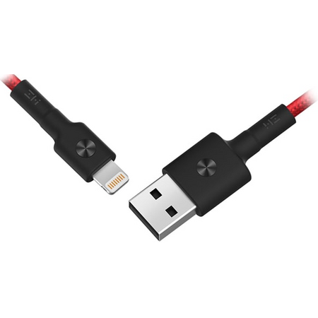 Кабель Xiaomi Lightning to USB ZMI 0.3м. Красный, изображение 2