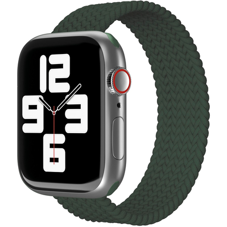 Ремешок нейлоновый VLP для Apple Watch 40 темно-зеленый, Цвет: Dark green / Темно-зеленый