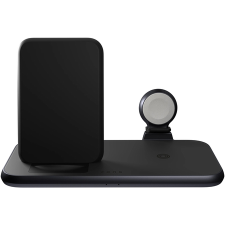 Беспроводное зарядное устройство ZENS Aluminium 4 in 1 Stand Wireless Charger Black