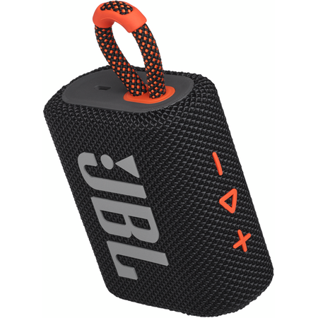 Портативная колонка JBL Go 3 Black Orange, Цвет: Black / Черный, изображение 7