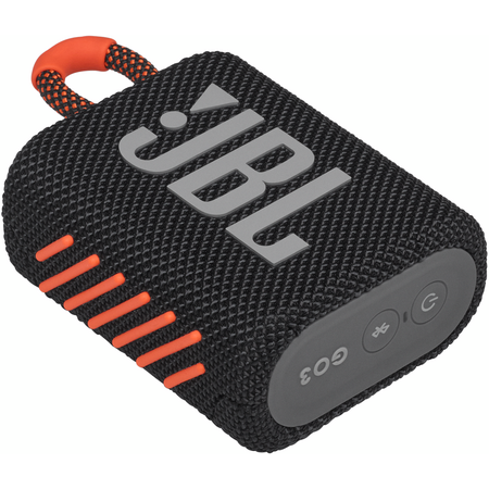 Портативная колонка JBL Go 3 Black Orange, Цвет: Black / Черный, изображение 8