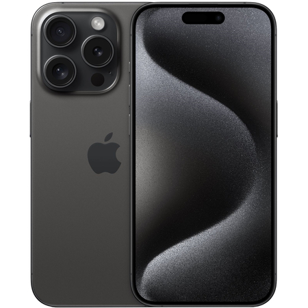 Apple iPhone 15 Pro 128 Гб Black Titanium (черный титан), Объем встроенной памяти: 128 Гб, Цвет: Black / Черный