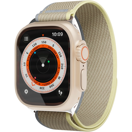 Ремешок нейлоновый VLP Trail Band для Apple Watch 42/44/45/49mm бежевый-желтый, Цвет: Beige / Бежевый