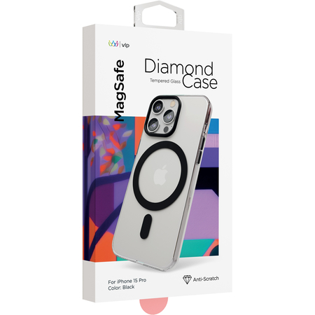 Чехол VLP Diamond Case с MagSafe для iPhone 15 Pro Black, изображение 3