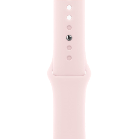 Apple Watch Series 9, 45 мм, корпус из алюминия розового цвета, спортивный ремешок нежно-розового цвета, Экран: 45, Цвет: Pink / Розовый, изображение 3