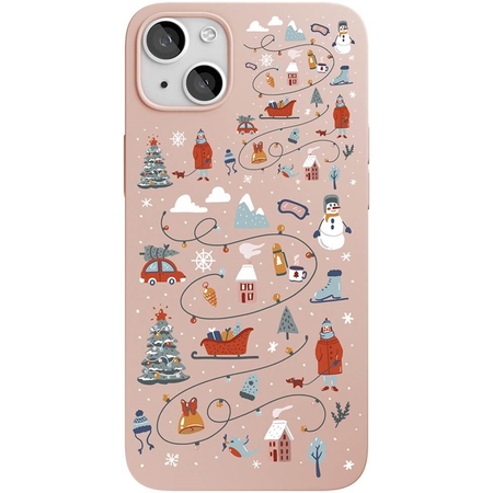 Чехол для iPhone 13 защитный VLP Art Collection Rose