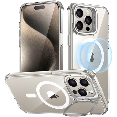 Защитный чехол ESR Classic Kickstand Halolock Magsafe iPhone 15 Pro Max Clear, Цвет: Clear / Прозрачный, изображение 4