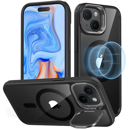 Защитный чехол ESR Classic Kickstand Halolock Magsafe iPhone 15 Clear/Black, Цвет: Black / Черный, изображение 4
